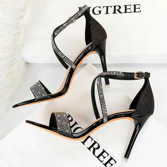 Sequin Rhinestone Pump Heels fashionnsio