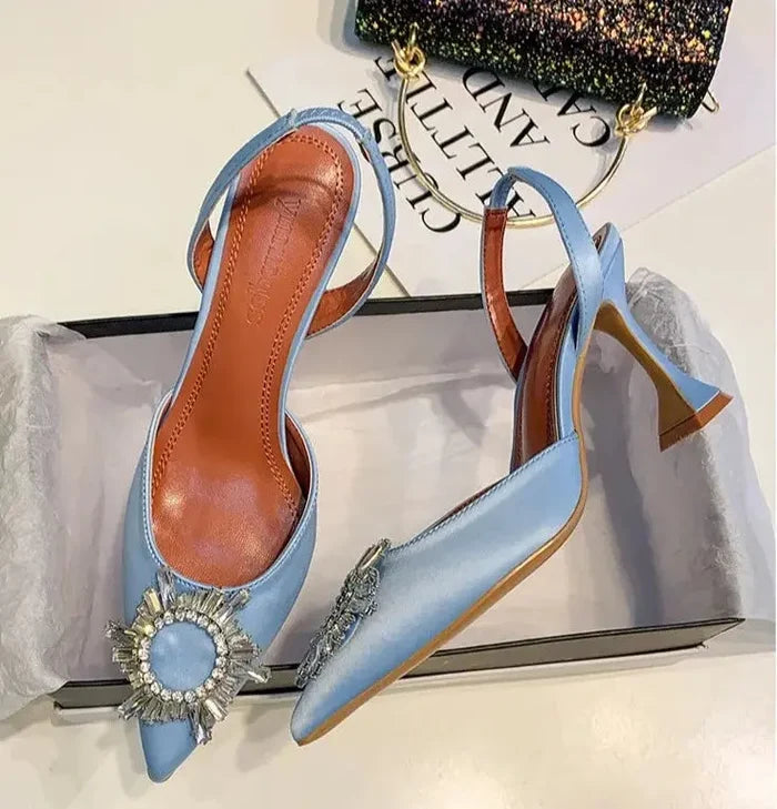 Sunflower Diamond Triangle High Heels fashionnsio