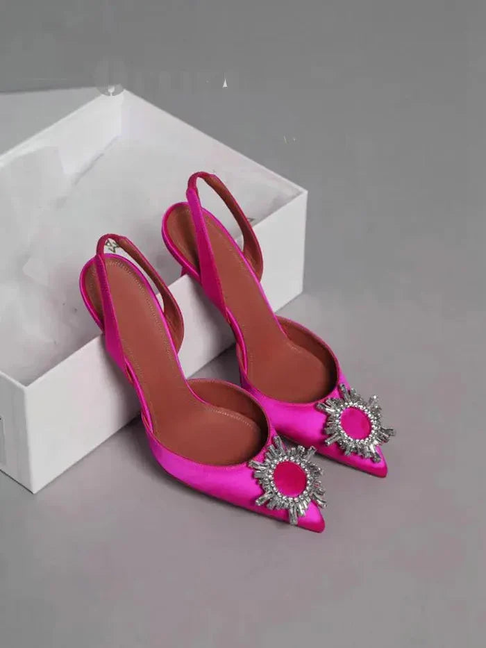 Sunflower Diamond Triangle High Heels fashionnsio