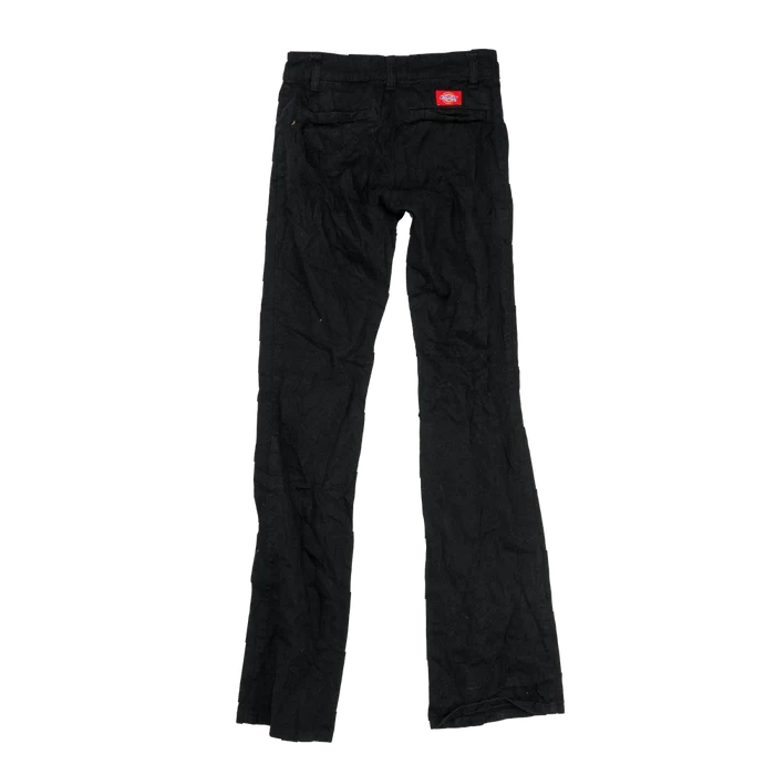 Dickies Women's Black Flared Trousers - Size 0, XXS - Army & Outdoors - Jeans