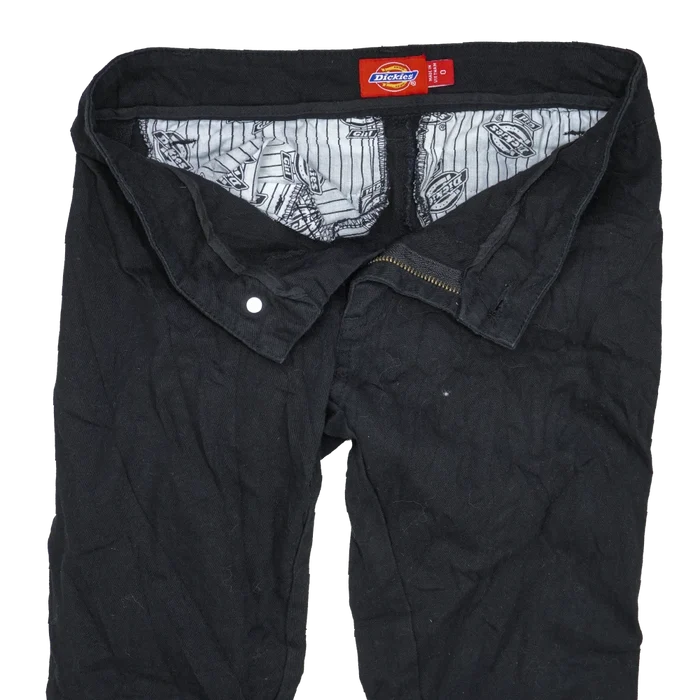 Dickies Women's Black Flared Trousers - Size 0, XXS - Army & Outdoors - Jeans