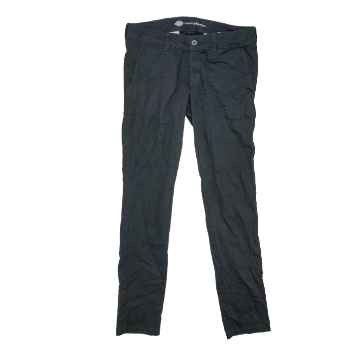 Dickies Women's Black Skinny Trousers - 8R, Medium - Army & Outdoors - Work Trousers