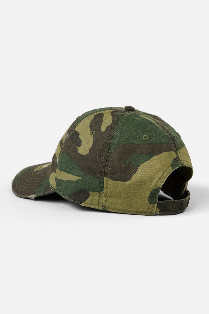 Distressed Everything Ends Cap CAMO / Look Back and Laugh Books