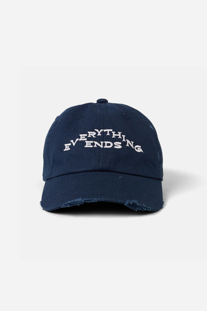 Distressed Everything Ends Cap Navy / Look Back and Laugh Books