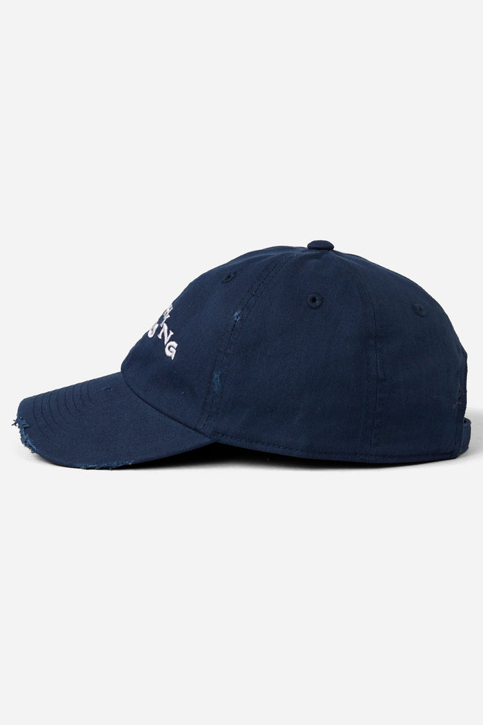 Distressed Everything Ends Cap Navy / Look Back and Laugh Books