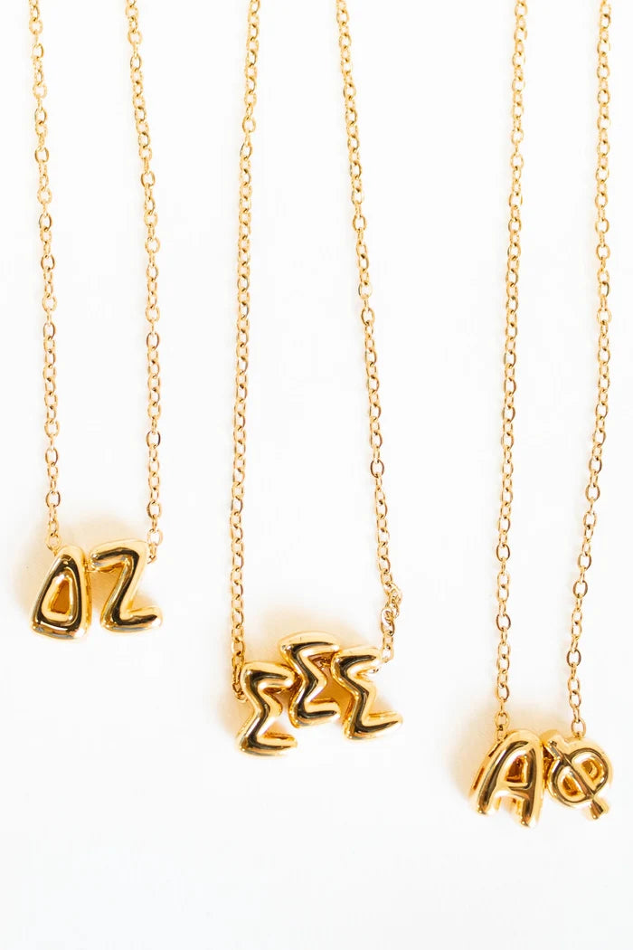 DT - Bubble Letter Sorority Necklace