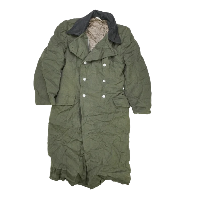 East German Army Olive Wool Overcoat - G48, Medium - East German Army Surplus - Great Coats