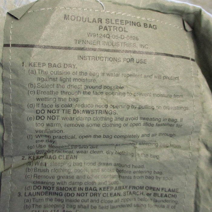 ECWS Patrol Sleeping bag - US Army Surplus - Sleeping Bags