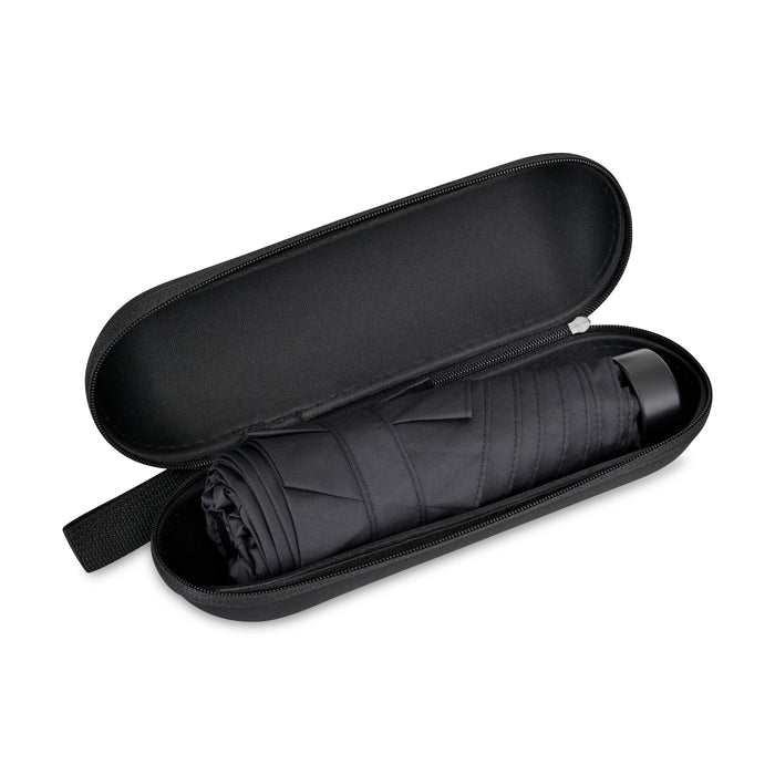 Elements 39" Recycled rPET Manual Mini Folding Umbrella