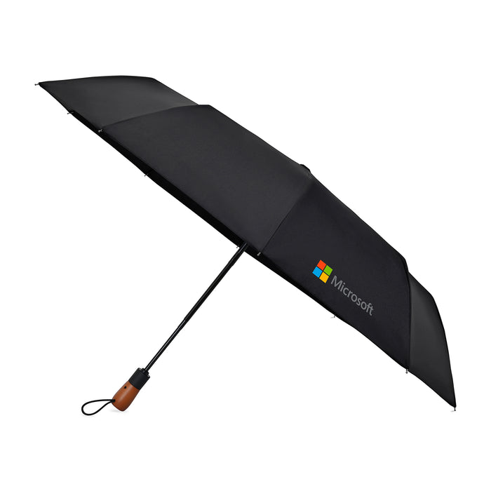 Elements 46" Recycled rPET Auto Open/Close Folding Umbrella