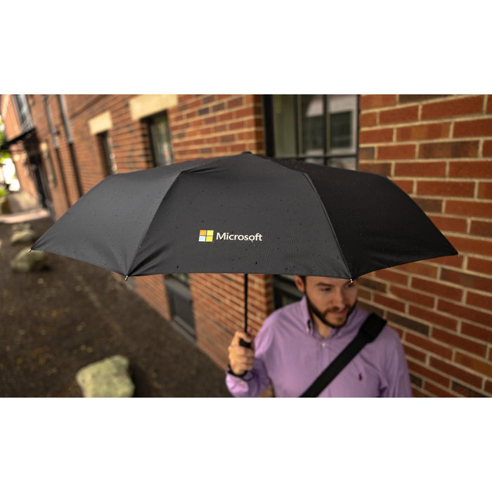 Elements 46" Recycled rPET Auto Open/Close Folding Umbrella
