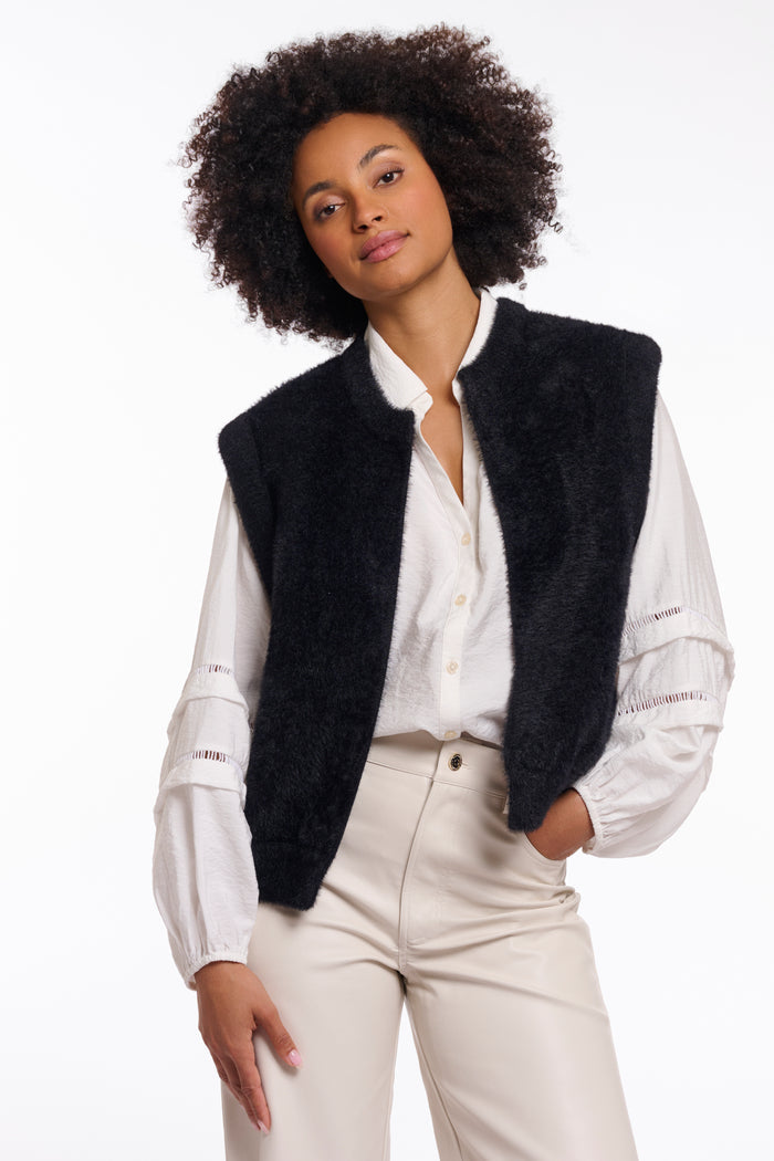 Elona Waistcoat Black