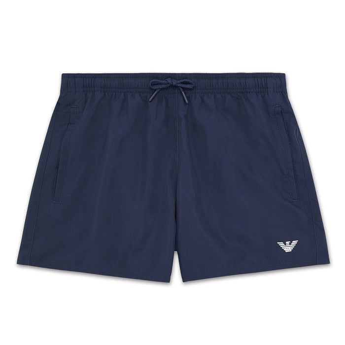 Emporio Armani - Eagle Logo Swim Shorts in Navy - Nigel Clare