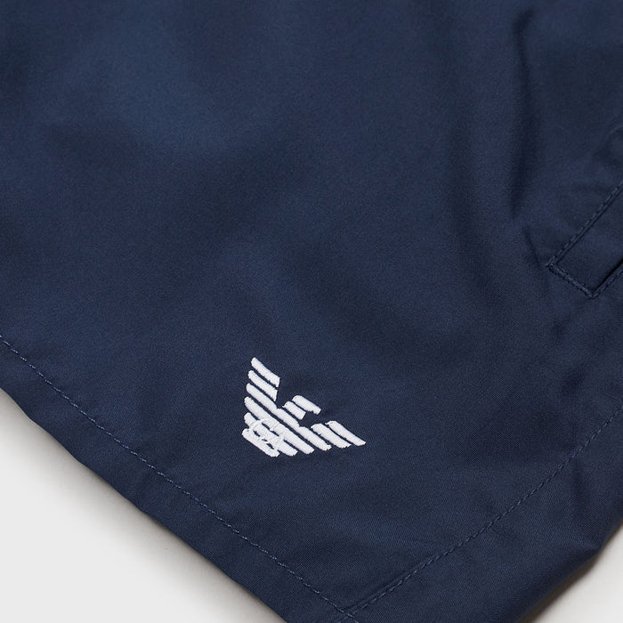 Emporio Armani - Eagle Logo Swim Shorts in Navy - Nigel Clare