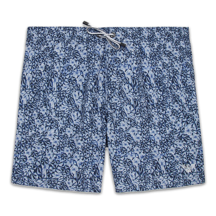 Emporio Armani - SeaWorld Print Swim Short in Blue - Nigel Clare