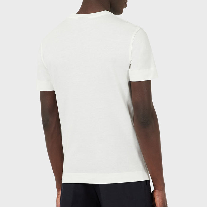 Emporio Armani - Signature Logo T-Shirt in Off White - Nigel Clare