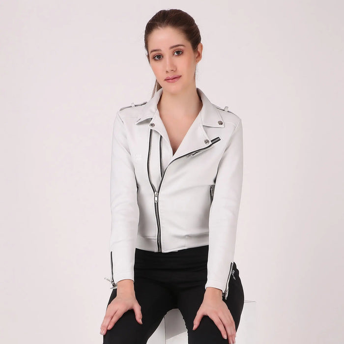 Evolve Jacket V2.0 Off White - All season poly fabric