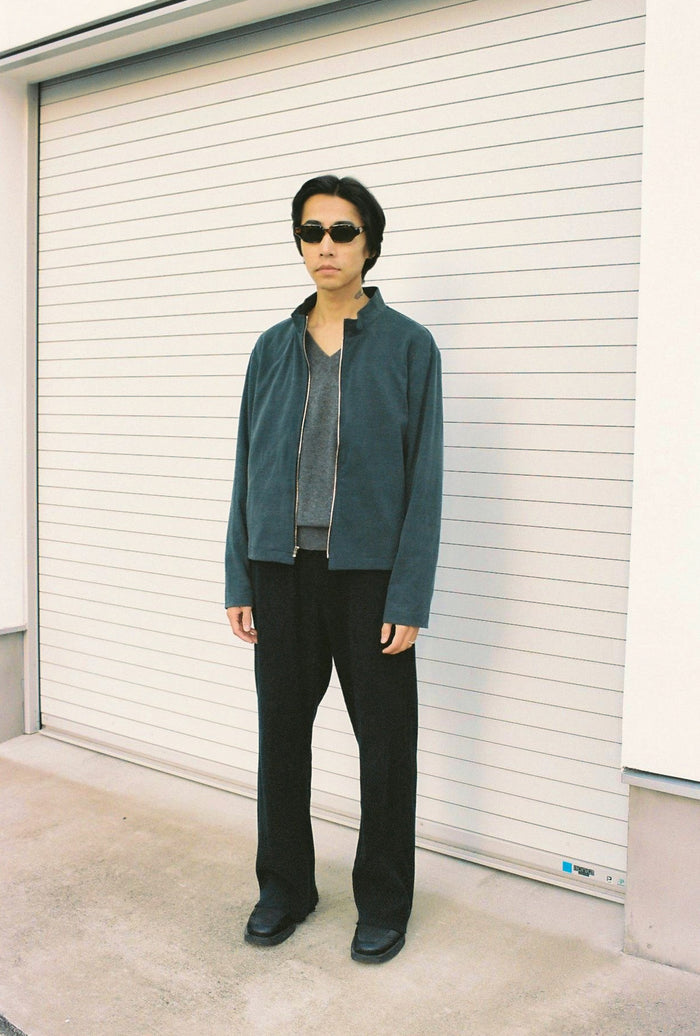 Faded Jersey Compact Zip Blouson