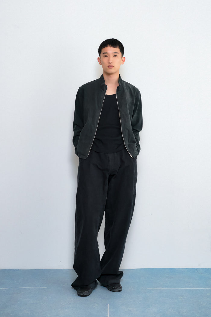 Faded Jersey Compact Zip Blouson