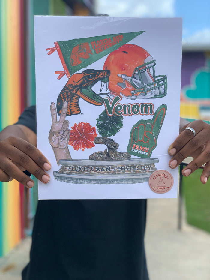 FAMU - Watercolor Art Prints (Multiple Prints)