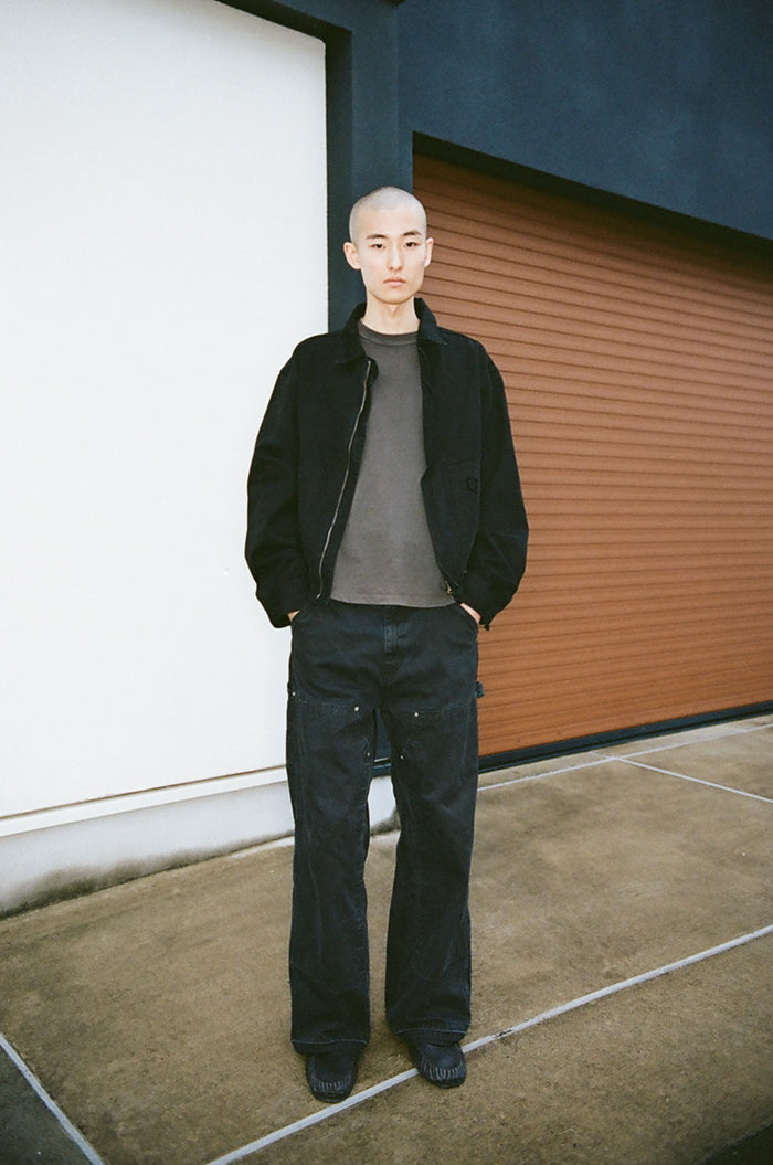 FI-Distressed Double Knee Pants (VerⅡ) / D-Gray