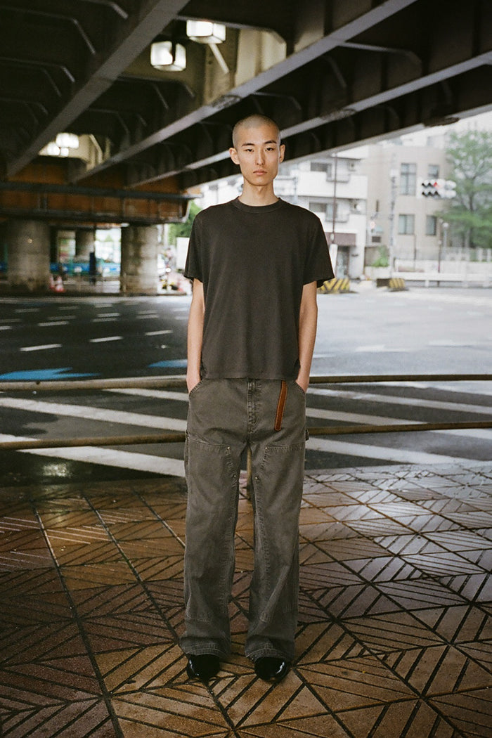 FI-Distressed Double Knee Pants (VerⅡ) / G-Brown