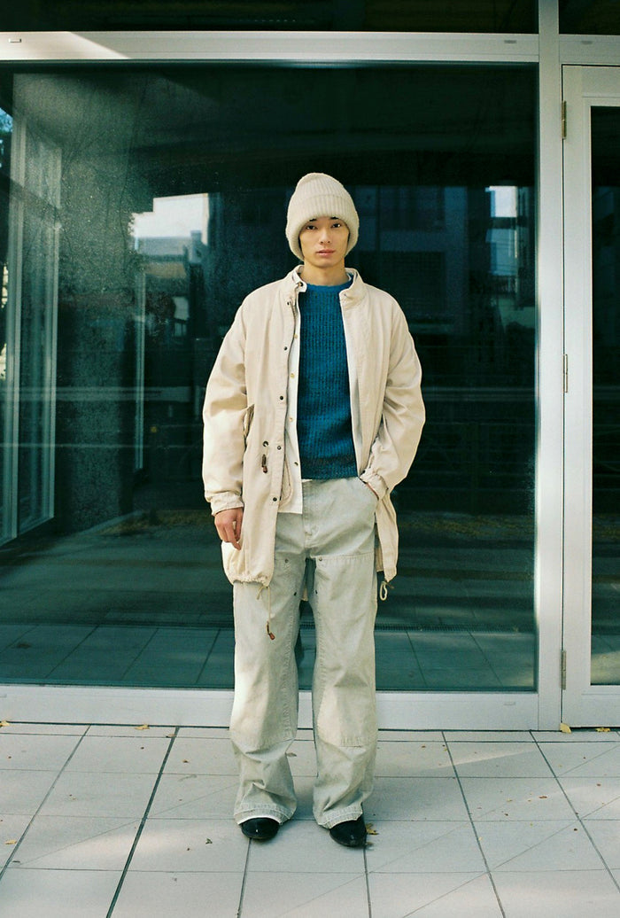 FI-Distressed Double Knee Pants (VerⅡ) / Stone