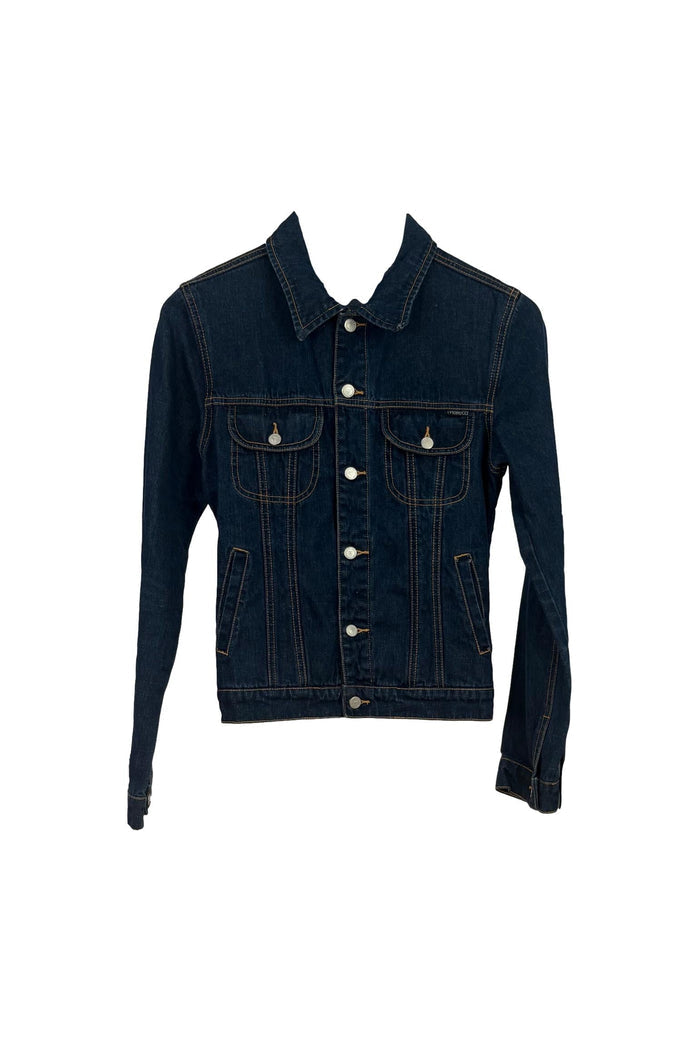 Fiorucci Dark Wash Fitted Denim Jacket