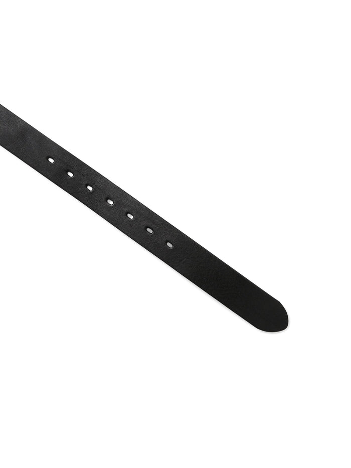 Flat Buckle Leather Belt