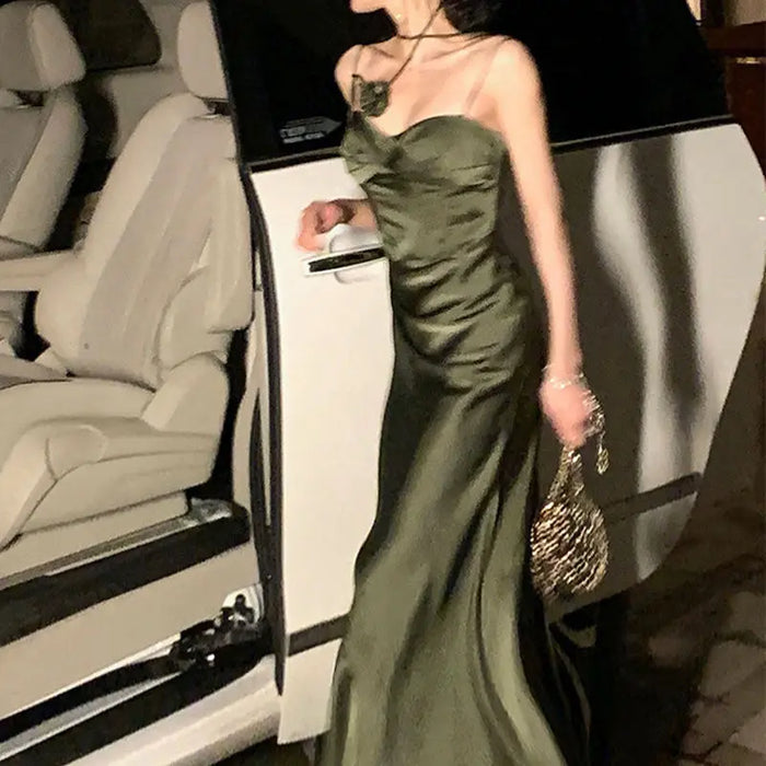Korean Floral Long Dresses fashionnsio
