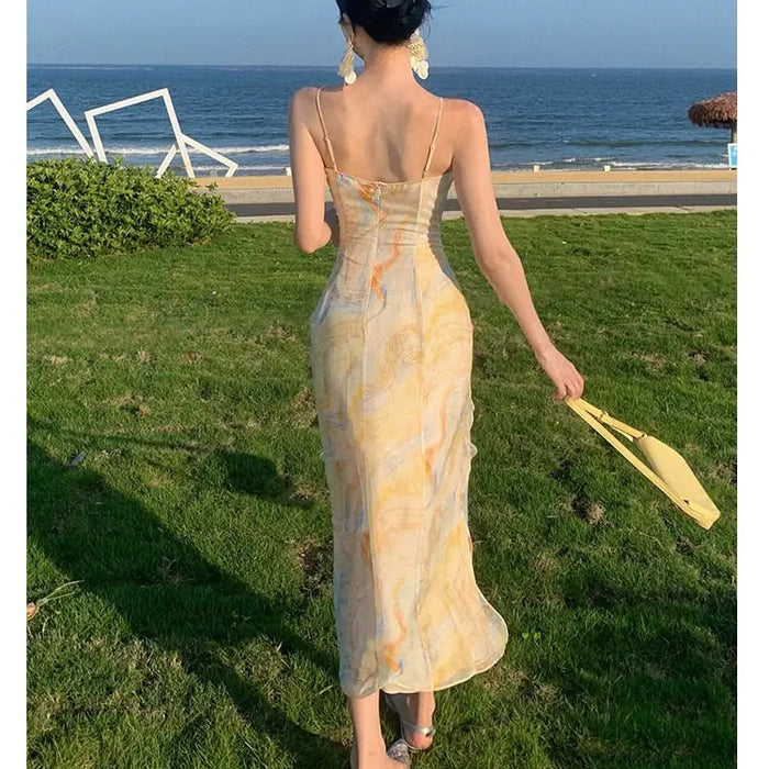 Bow Ruffles Summer Dress fashionnsio