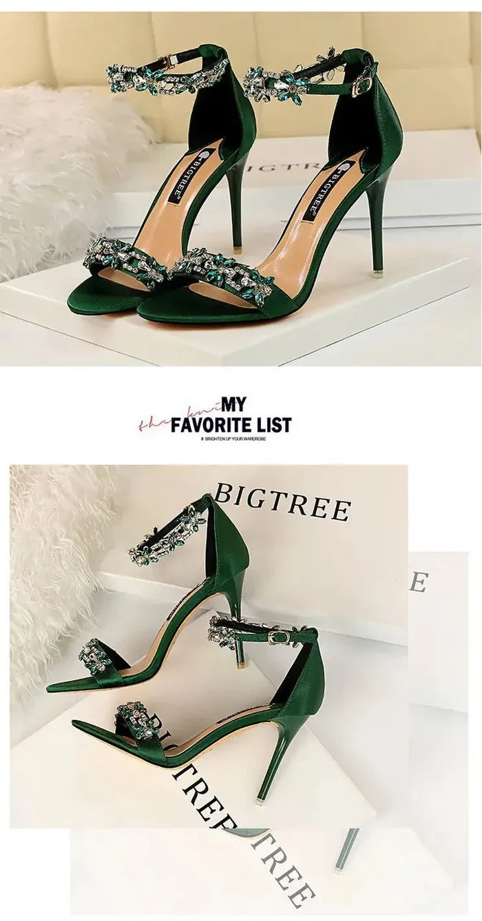Sexy Banquet Rhinestone Heels fashionnsio