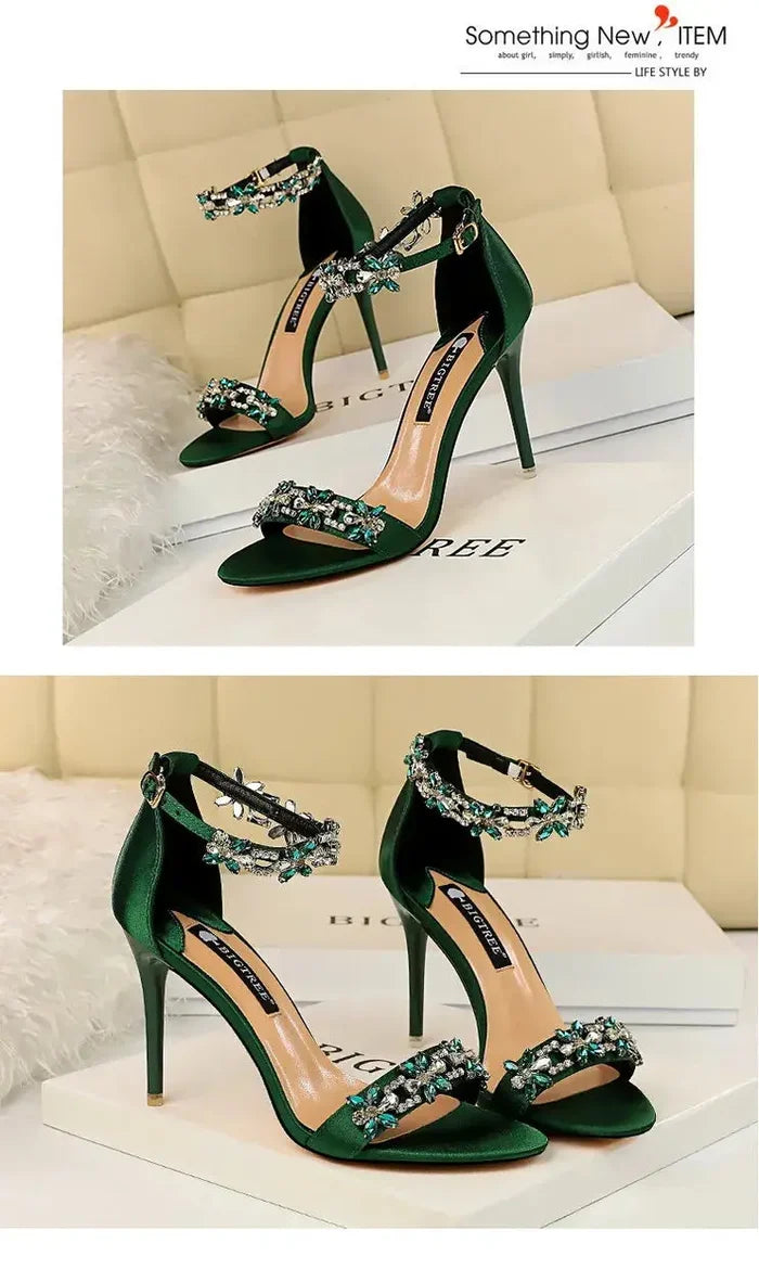 Sexy Banquet Rhinestone Heels fashionnsio