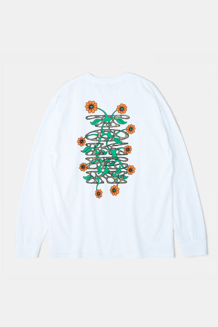 Flower LS Tee White / TOKEN