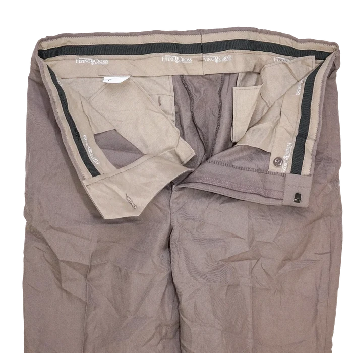Flying Cross Brown Uniform Trousers - 36R, Large - Army & Outdoors - Dress Trousers