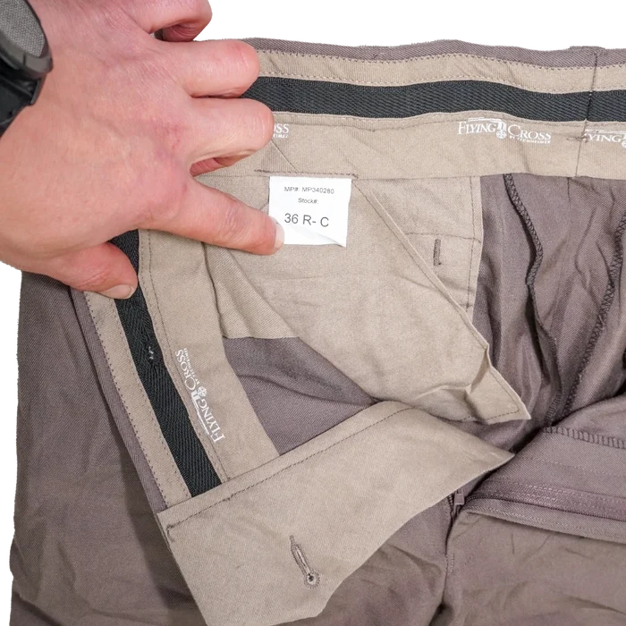 Flying Cross Brown Uniform Trousers - 36R, Large - Army & Outdoors - Dress Trousers