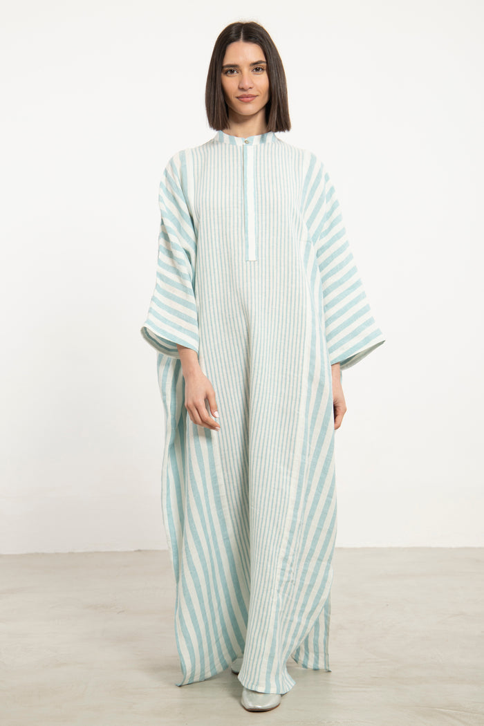 Frankie Linen Striped Jellaba