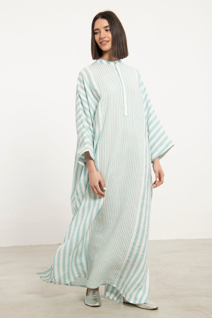 Frankie Linen Striped Jellaba