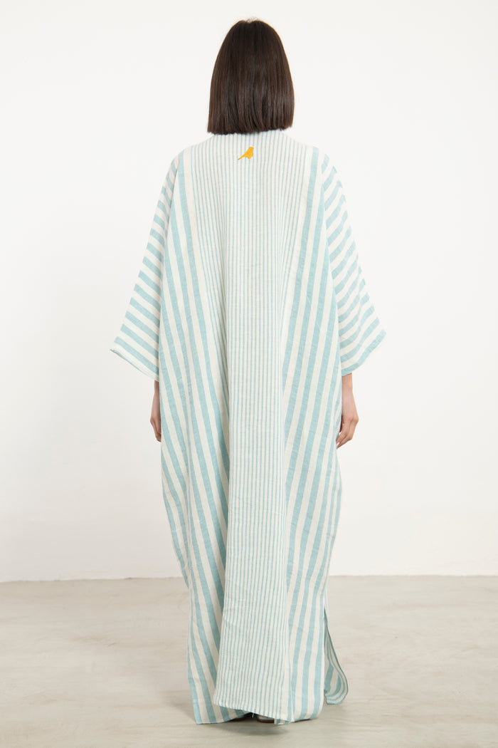 Frankie Linen Striped Jellaba
