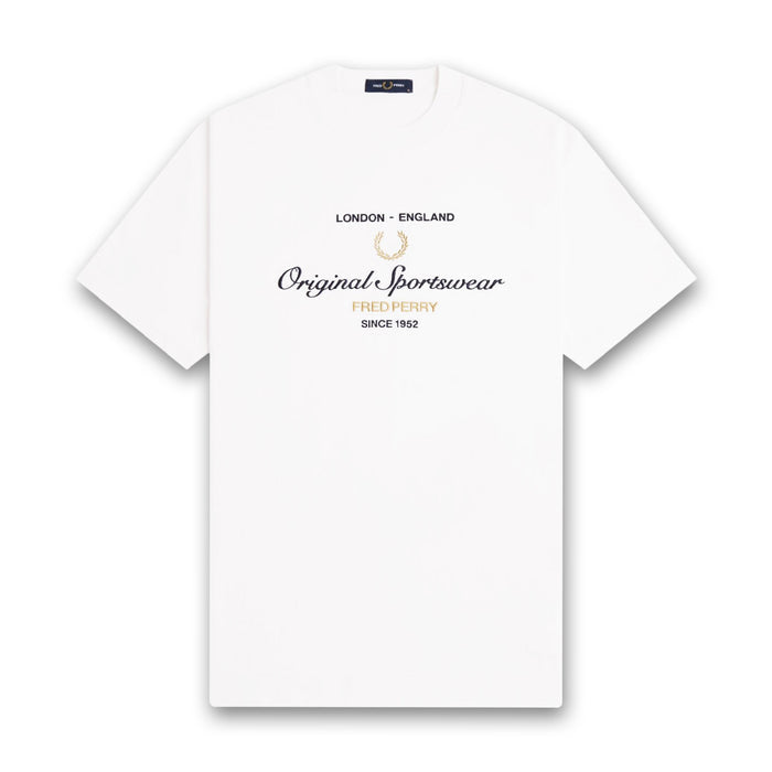 Fred Perry - Original Sportswear T-Shirt in Snow White - Nigel Clare