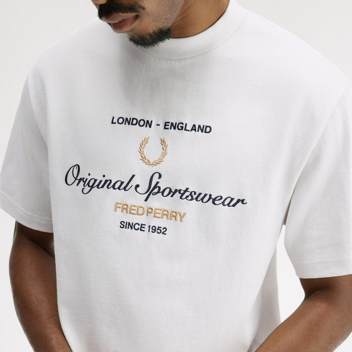 Fred Perry - Original Sportswear T-Shirt in Snow White - Nigel Clare