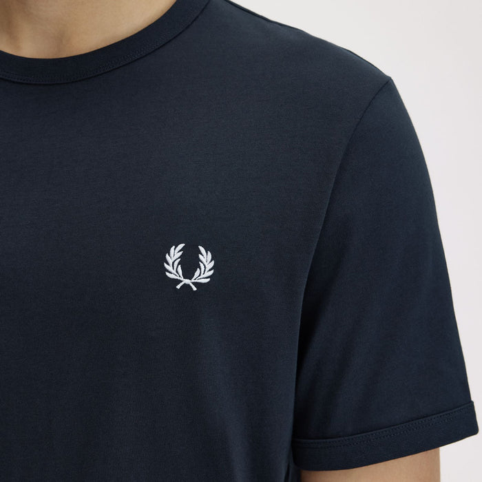Fred Perry - Ringer T-Shirt in Dark Navy - Nigel Clare