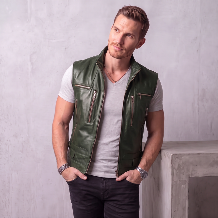 XS / Green / Leather