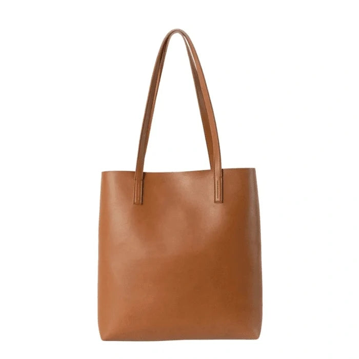 Georgia Leather Tote Bag – Structured 13-Inch Laptop Work Tote