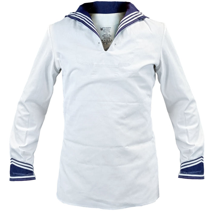 German Navy White Middy - German Army Surplus - Dress Shirts