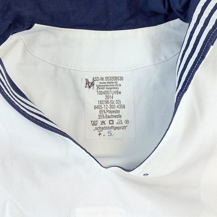 German Navy White Middy - German Army Surplus - Dress Shirts