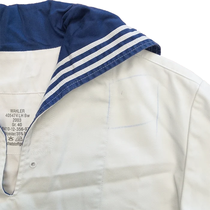 German Navy White Middy - German Army Surplus - Dress Shirts