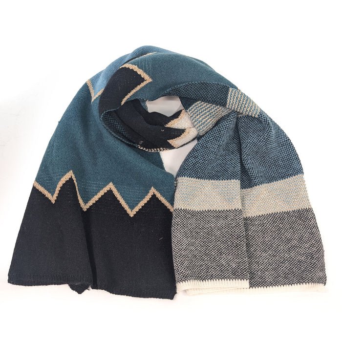 Golden Skies Gift Set – Oversized Scarf & Gold Criss-Cross Bracelet