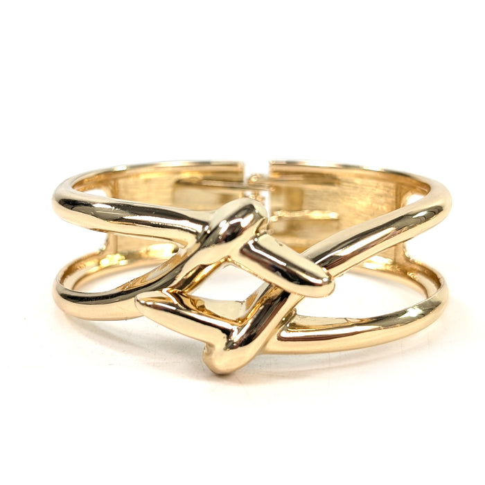 Golden Skies Gift Set – Oversized Scarf & Gold Criss-Cross Bracelet