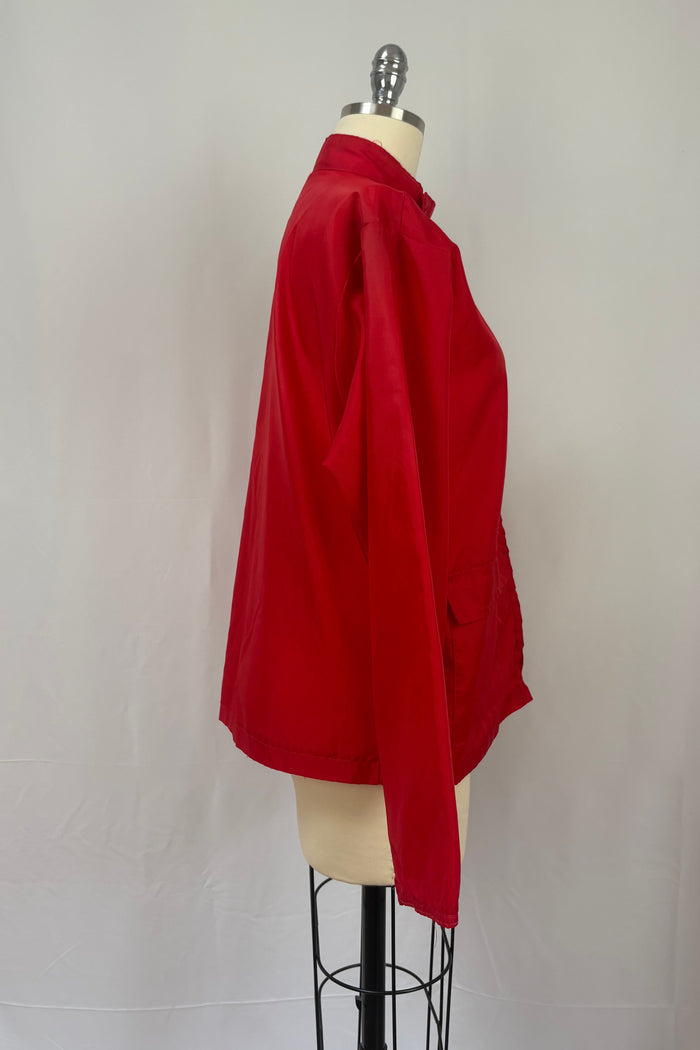 Golfast 1970s Red 'Miller High Life' patch team jacket